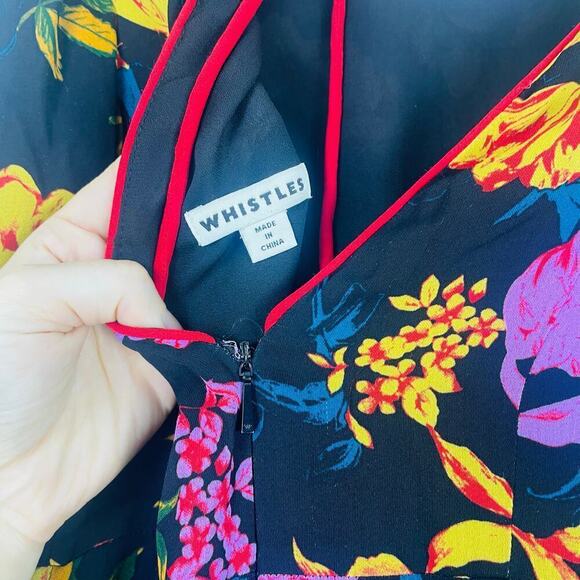 Whistles Multicolour Digital Bloom flower Bella Dress size US 4 - Picture 6 of 8